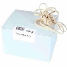 WhiteLabel Gummibånd 250x10mm 500g hvid (1-250-100-5H)