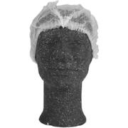 WhiteLabel Nonwoven hårnet str. L hvid