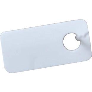 WhiteLabel Hængemærke 7x15mm hvid 1000stk (6931)