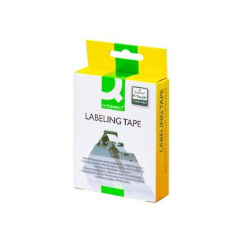 QConnect Q-connect TZe-tape 18mmx8m sort/rød (KF18899)
