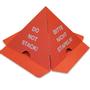 WhiteLabel Advarselsskilt 'DO NOT STACK' 265x265x265mm rød 100stk