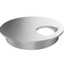 PJ Production PJ kabelgennemføring Ø80mm plast sølv