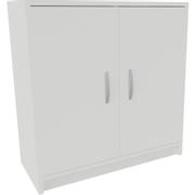 WhiteLabel Kontorreol B2 4 rum 2 låger H73xB81xD35cm hvid