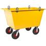 KONGAMEK affaldsvogn m/hejsebeslag 1150x730x920mm 300L gul