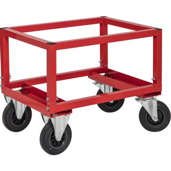 KONGAMEK halv pallevogn rød 800x600x654mm 800kg (KM222-H)