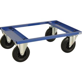 KONGAMEK halv pallevogn m/bremse 800x600x270mm blå 800kg (KM217-BHB)