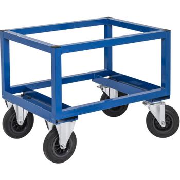 KONGAMEK halv pallevogn 800x600x650mm blå 800kg (KM221-BH)