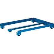 KONGAMEK lav pallevogn 1200x870x150mm blå 1000kg