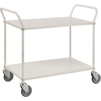 KONGAMEK hyldevogn m/2 hylder 1080x480x940mm 250kg hvid (KM4105)