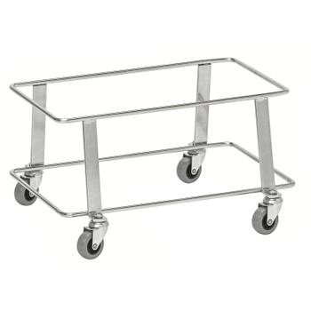 KONGAMEK rullevogn t/ indkøbskurve sølv (KM1610501)