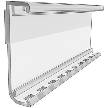 WhiteLabel Universal monteringsforkant 885mm transparent (28.0400.342*50)