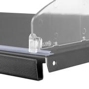 WhiteLabel Deleskinne m/standardtape 1000mm transparent