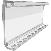 WhiteLabel Universal monteringsforkant 495mm transparent