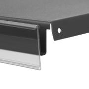 WhiteLabel DBR hyldeforkant m/standardtape 885mm transparent