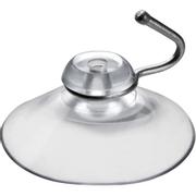 WhiteLabel Sugekop m/metalkrog Ø40mm transparent