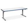 SONO Arbejdsbord ErgoMini 80x200cm lysegrå 180kg