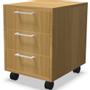 WhiteLabel Skuffekassette m/3 skuffer eg decor laminat m/hjul