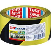 TESA Universal advarselstape 50mmx66m 52my gul/sort