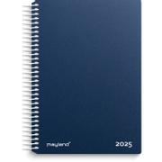 Mayland 2025 25210020 spiralkalender 17,5x13,5cm blå