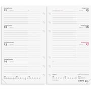 Mayland 2025 25276500 systemkalender refill 16,8x9,5cm hvid