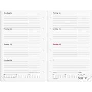 Mayland 2025 25355100 mini systemkalender refill 12,5x8cm hvid