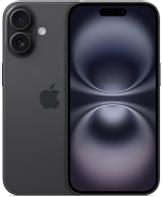 Apple iPhone 16 - 5G smartphone - dual-SIM / Internal Memory 128 GB - OLED display - 6.1" - 2556 x 1179 pixels - 2x rear cameras 48 MP, 12 MP - front camera 12 MP - black