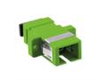 VALUE Fibre Optic Adapter, SC Simplex Plastic Body, , w/Flange (OS2/APC)