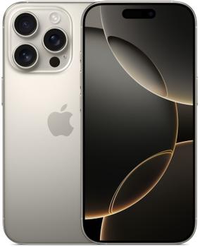 APPLE iPhone 16 Pro 1TB (naturlig titan) Smarttelefon,  6,3'' Super Retina XDR-skjerm,  48+48+12MP kamera, IP68, 5G (MYNX3QN/A)