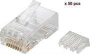 MicroConnect Modular - Nettverkkontakt - RJ-45 (hann) - uskjermet - CAT 6 (en pakke 50)