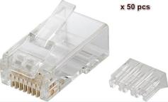 MicroConnect Modular - Nettverkkontakt - RJ-45 (hann) - uskjermet - CAT 6 (en pakke 50)