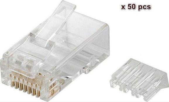 MicroConnect Modular - Nettverkkontakt - RJ-45 (hann) - uskjermet - CAT 6 (en pakke 50) (KON505-50)