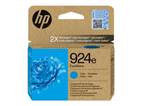 HP 924E EVOMORE CYAN EN/ DE/ PL/ CZ INK CARTRIDGE SUPL (4K0U7NE#CE1)