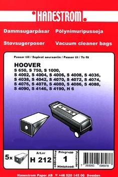 HANESTRÖM Dammsugarpåsar HOOVER S 4002, S 4004 (H212)