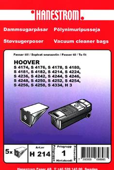 HANESTRÖM Dammsugarpåsar HOOVER S 4174, S 4176 (H214)