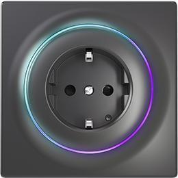 FIBARO Socket-Outlet Type F Black (FGWOF-011-8)