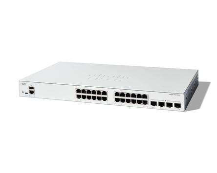 Cisco Catalyst 1200-24T-4G - switch - 24 porter - smart - rackmonterbar (C1200-24T-4G)
