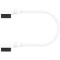 CORSAIR iCUE Link Kabel 2x 135mm /m Slim 90° (vit) Optimal anslutning i trånga utrymmen