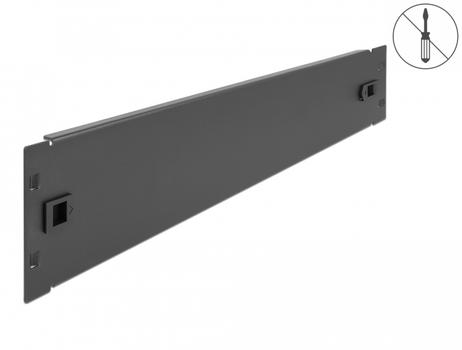 DELOCK 19? Network Cabinet Blind Cover tool free 2U black (66579)