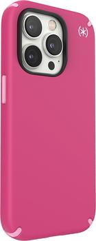 SPECK Presidio 2 Pro - Baksidedeksel for mobiltelefon MagSafe-samsvar - hvit, blomsterrosa,  digitalrosa - for Apple iPhone 14 Pro (150144-3067)