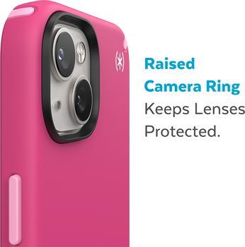 SPECK Presidio 2 Pro - Baksidedeksel for mobiltelefon MagSafe-samsvar - hvit, blomsterrosa,  digitalrosa - for Apple iPhone 14 (150057-3067)