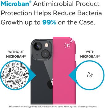 SPECK Presidio 2 Pro - Baksidedeksel for mobiltelefon MagSafe-samsvar - hvit, blomsterrosa,  digitalrosa - for Apple iPhone 14 (150057-3067)