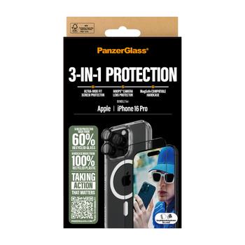 PanzerGlass 3-in-1 Protection Bundle iPhone 16 Pro (PANZERB1292+2862+1284)