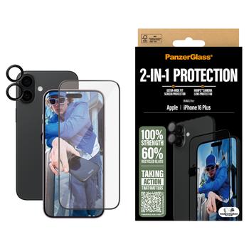 PanzerGlass 2-in-1 Bundle iPhone 16 Plus (PANZERB2863+1283)
