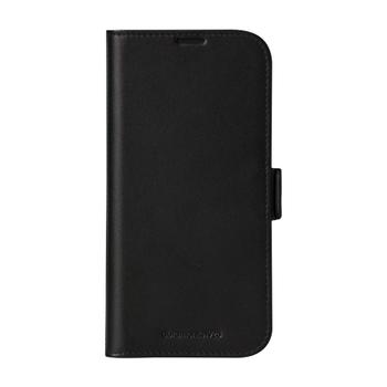 dbramante1928 iPhone 16 Pro Max Copenhagen lommebokdeksel (sort) Håndlaget,  bærekraftig skinndeksel med kortlommer og stativfunksjon (CO67GTBL6206)