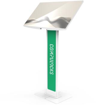 COMPULOCKS Bbl VESA Floor Stand Up to 32 Inches WH (140WLBPW)