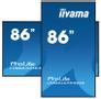 IIYAMA 86 3840x2160 UHD IPS DLED panel Haze 25% 500cd/m² Landscape and Portrait Speakers 2x 10W 3x HD (LH8664UHS-B2AG)