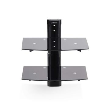 STARTECH DUAL FLOATING WALL-MOUNTED AV SHELVES FOR UNDER TV WALL (2B-WALL-MOUNT-SHELF)