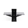 STARTECH Floating Wall-Mounted AV Shelf Adjustable Height Shelf For Under TV AV Equipment Tempered Glass Shelf (1B-WALL-MOUNT-SHELF)