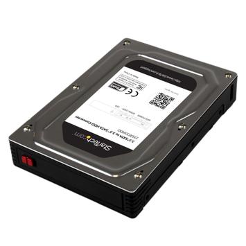StarTech 2.5" to 3.5" SATA HDD/SSD Adapter Enclosure - External Hard Drive Converter with HDD/SSD Height up to 12.5mm (25SAT35HDD) - drevkabinett - SATA 6Gb/s - SATA 6Gb/s (25SAT35HDD)