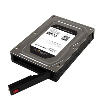 StarTech 2.5" to 3.5" SATA HDD/SSD Adapter Enclosure - External Hard Drive Converter with HDD/SSD Height up to 12.5mm (25SAT35HDD) - drevkabinett - SATA 6Gb/s - SATA 6Gb/s (25SAT35HDD)